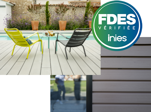 Terrasses en composite de Silvadec avec FDES