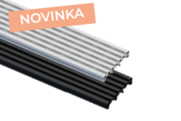 Detal 2 kratek wentylacyjnych tarasu Silvadec w kolorze czarnym i szarym