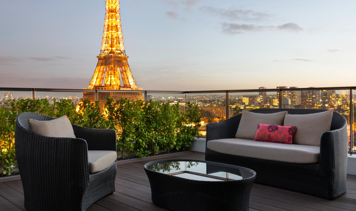 Shangri-La hotel paris lame de terrasse terrasse composite silvadec